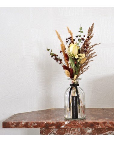 Bouquet de fleurs séchées chocolat