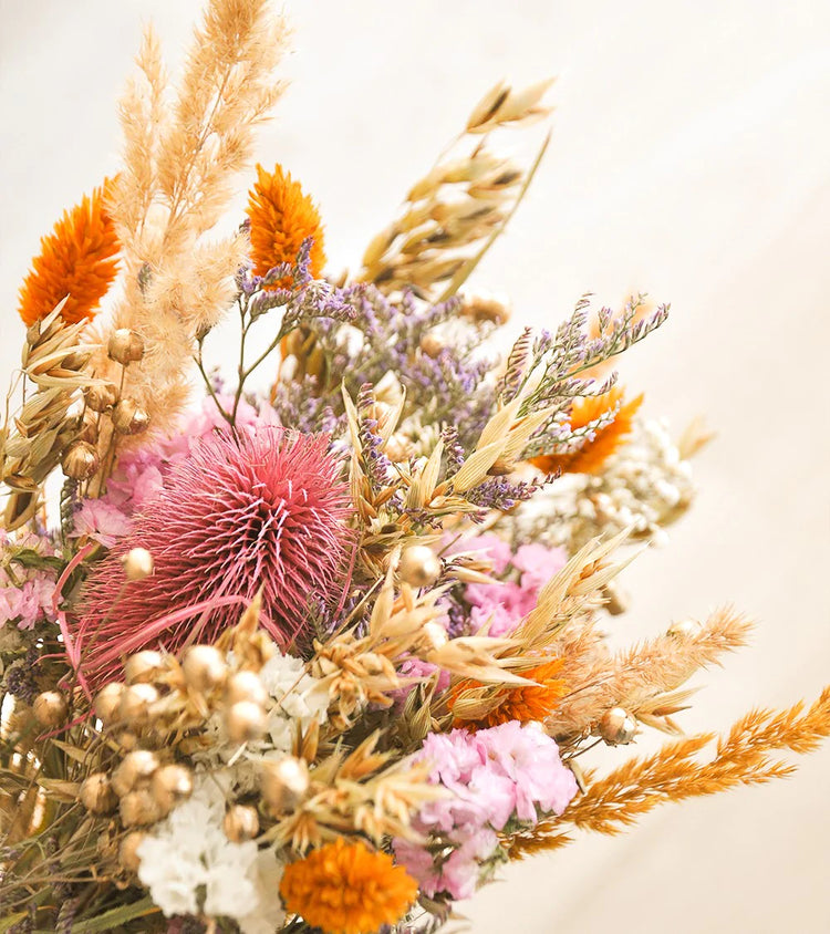 Bouquets de fleurs séchées