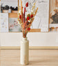 Bouquet in sandstone vase - Ivory
