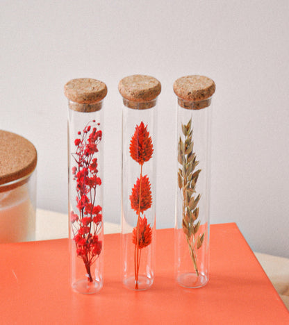 Tubes of dried flowers - Mini